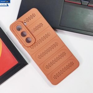 Infinix Hot 50 4G Brown Mesh Soft Back Cover