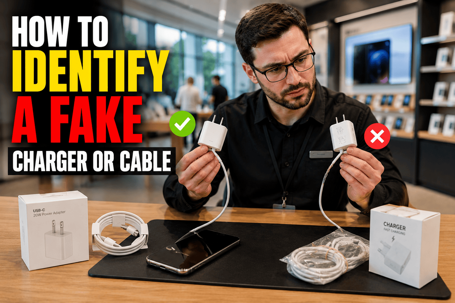 How to Identify a Fake Charger or Cable