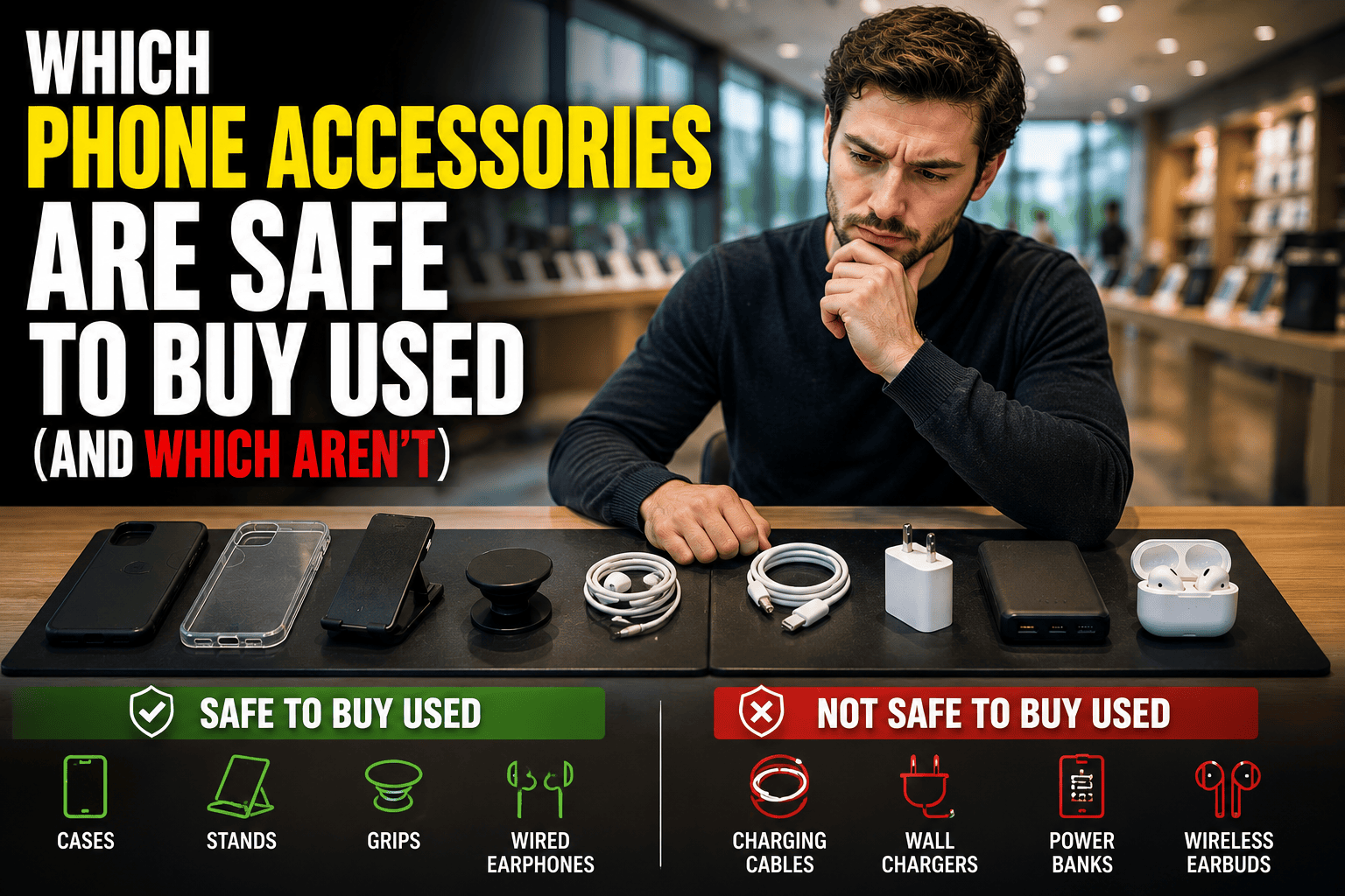 Which Phone Accessories Are Safe to Buy Used (and Which Aren't)