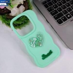 Itel P55 4G 3D Love Heart Silicone Back Cover