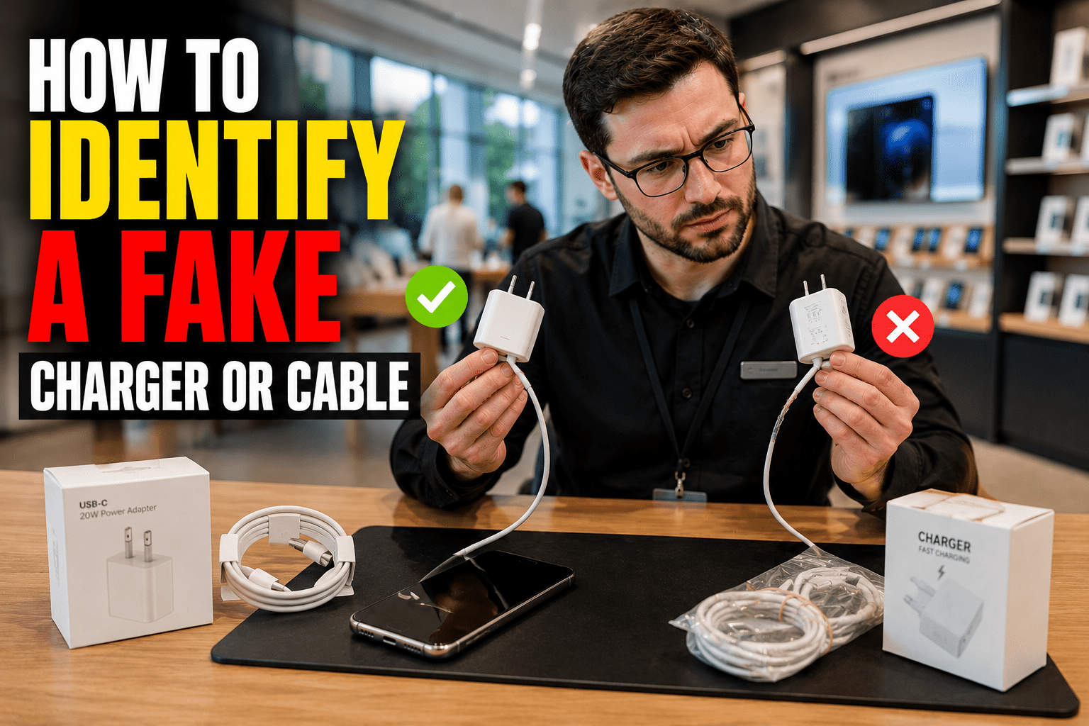 How to Identify a Fake Charger or Cable
