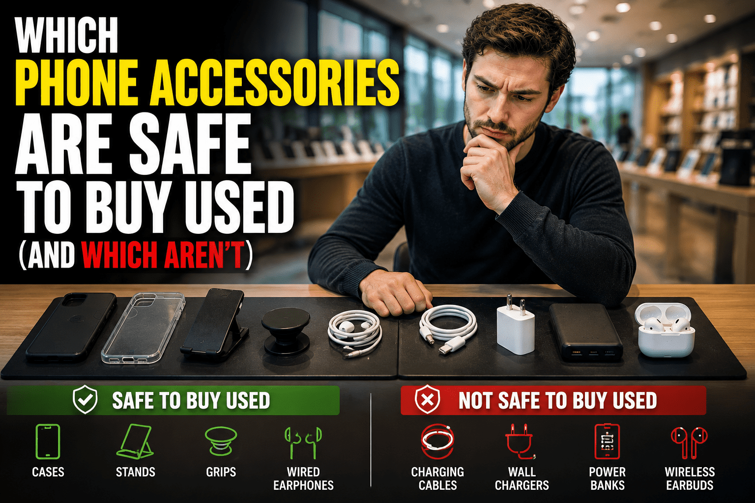 Which Phone Accessories Are Safe to Buy Used (and Which Aren't)